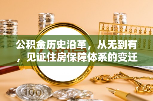 平台公积金历史沿革，从无到有，见证住房保障体系的变迁