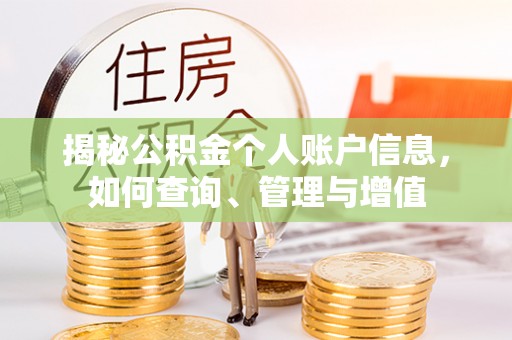 平台揭秘公积金个人账户信息，如何查询、管理与增值