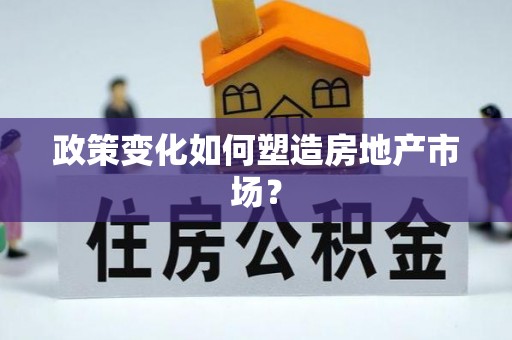 平台政策变化如何塑造房地产市场？