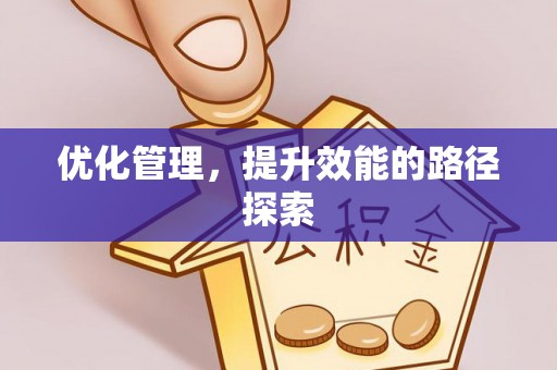 平台优化管理，提升效能的路径探索