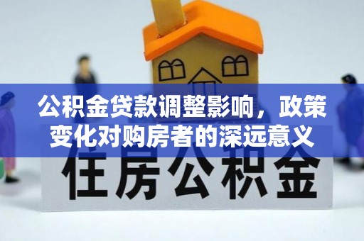 平台公积金贷款调整影响，政策变化对购房者的深远意义