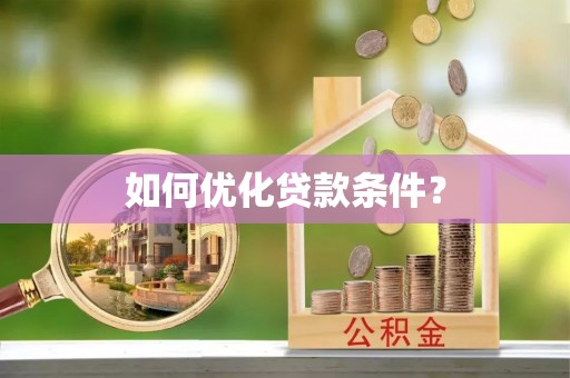 平台如何优化贷款条件？