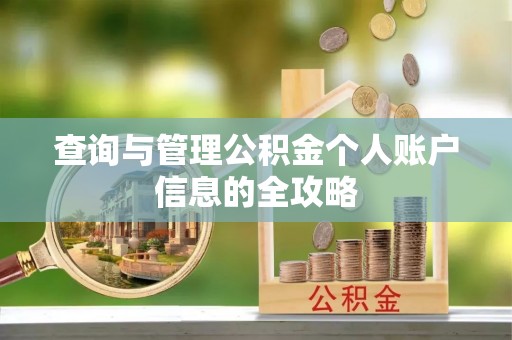 平台查询与管理公积金个人账户信息的全攻略