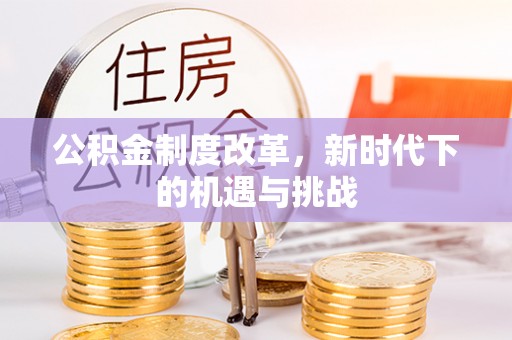 平台公积金制度改革，新时代下的机遇与挑战