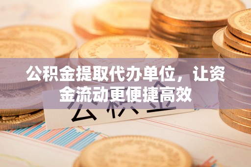 平台公积金提取代办单位，让资金流动更便捷高效