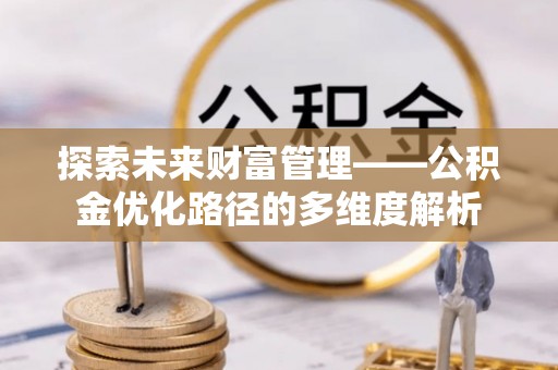 平台探索未来财富管理——公积金优化路径的多维度解析