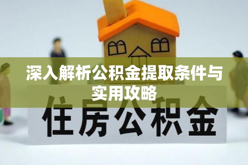 平台深入解析公积金提取条件与实用攻略