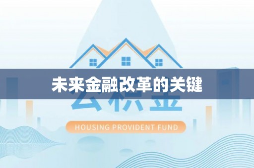 平台未来金融改革的关键
