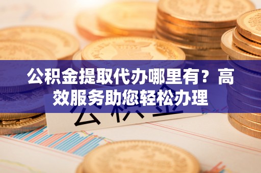 平台公积金提取代办哪里有？高效服务助您轻松办理