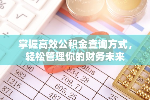 平台掌握高效公积金查询方式，轻松管理你的财务未来