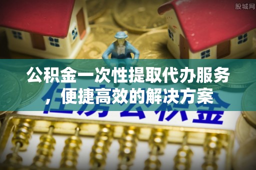 平台公积金一次性提取代办服务，便捷高效的解决方案