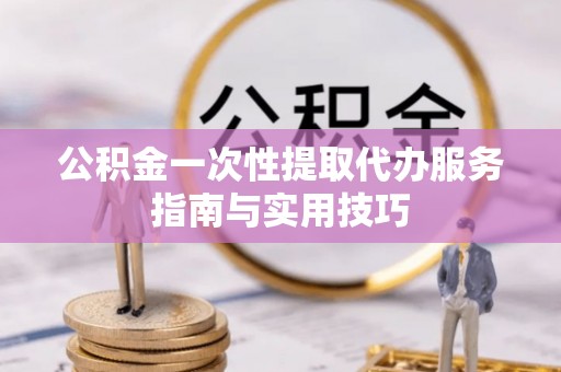 平台公积金一次性提取代办服务指南与实用技巧
