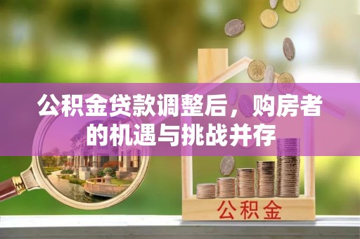 平台公积金贷款调整后，购房者的机遇与挑战并存